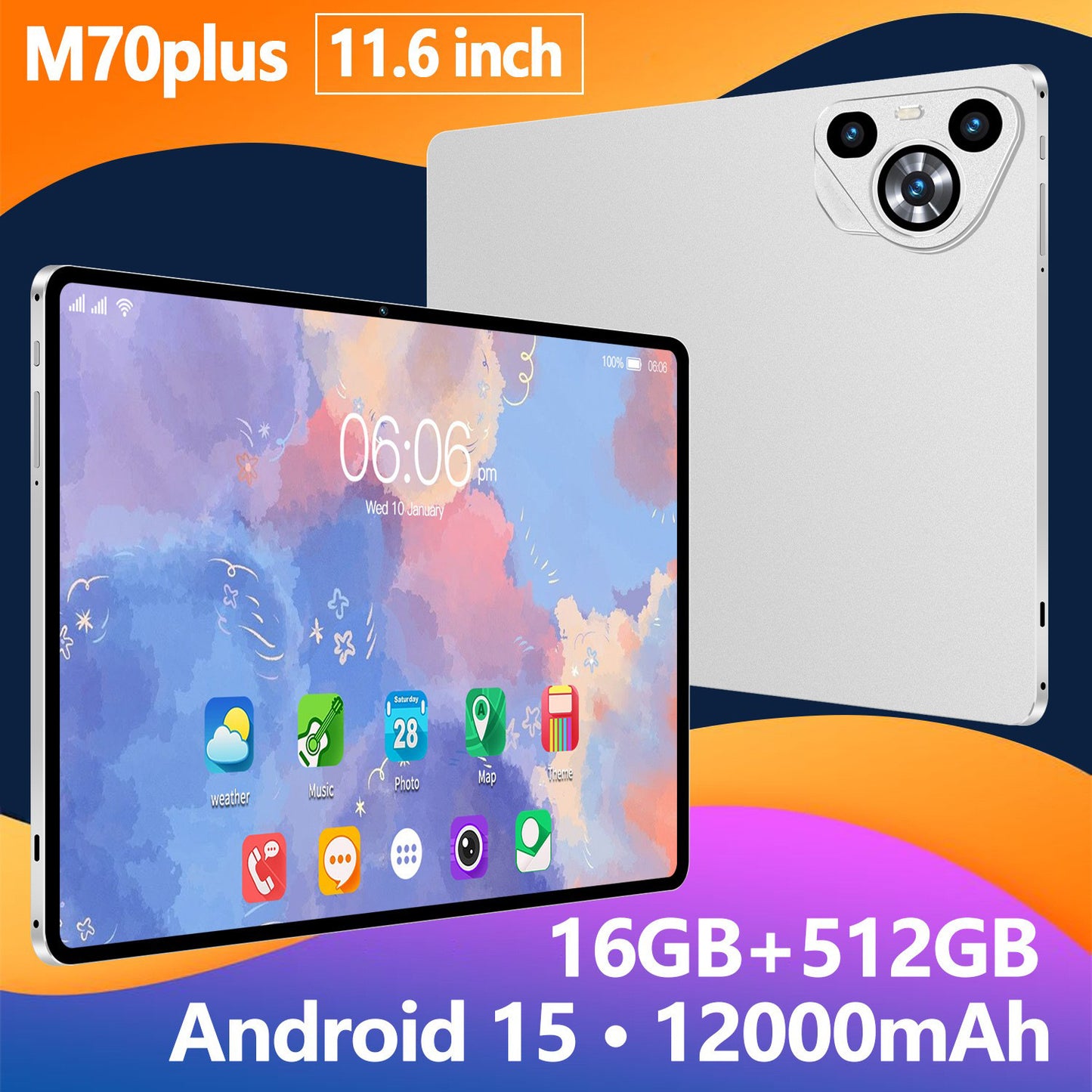 10 inch Tablet M70PLUS Android 15